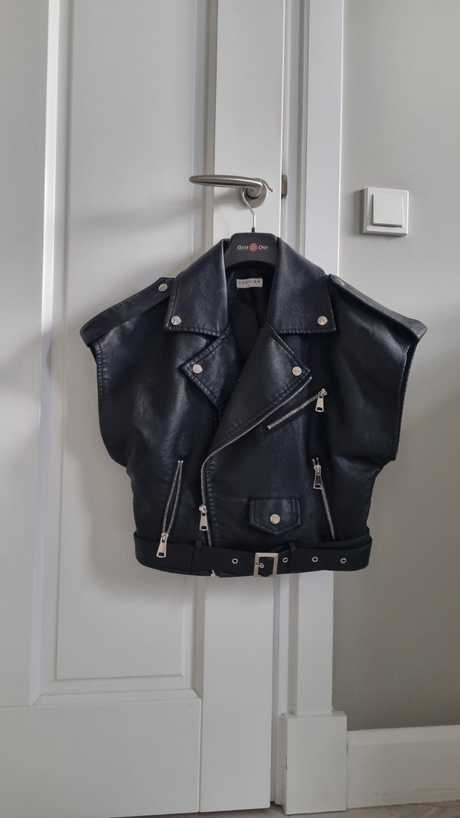 Loavies biker gilet zwart maat S, Zwart, Ophalen of Verzenden, Loavies, Zo goed als nieuw