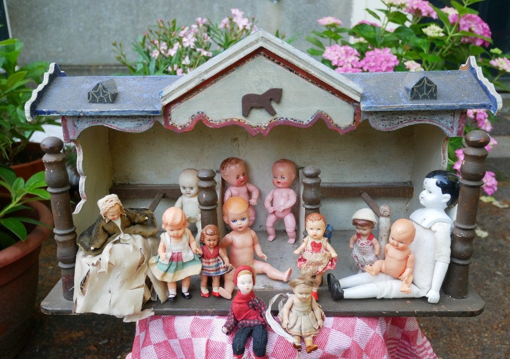 antieke en oude poppenhuis popjes, Verzamelen, Ophalen of Verzenden, Gebruikt, Poppenhuis
