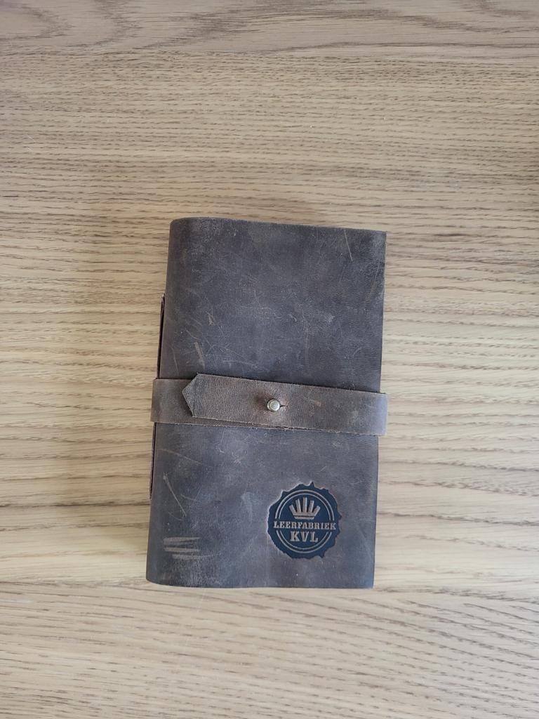 Echt lederen notitieboekje KVL, Diversen, Notitieboeken, Ophalen of Verzenden