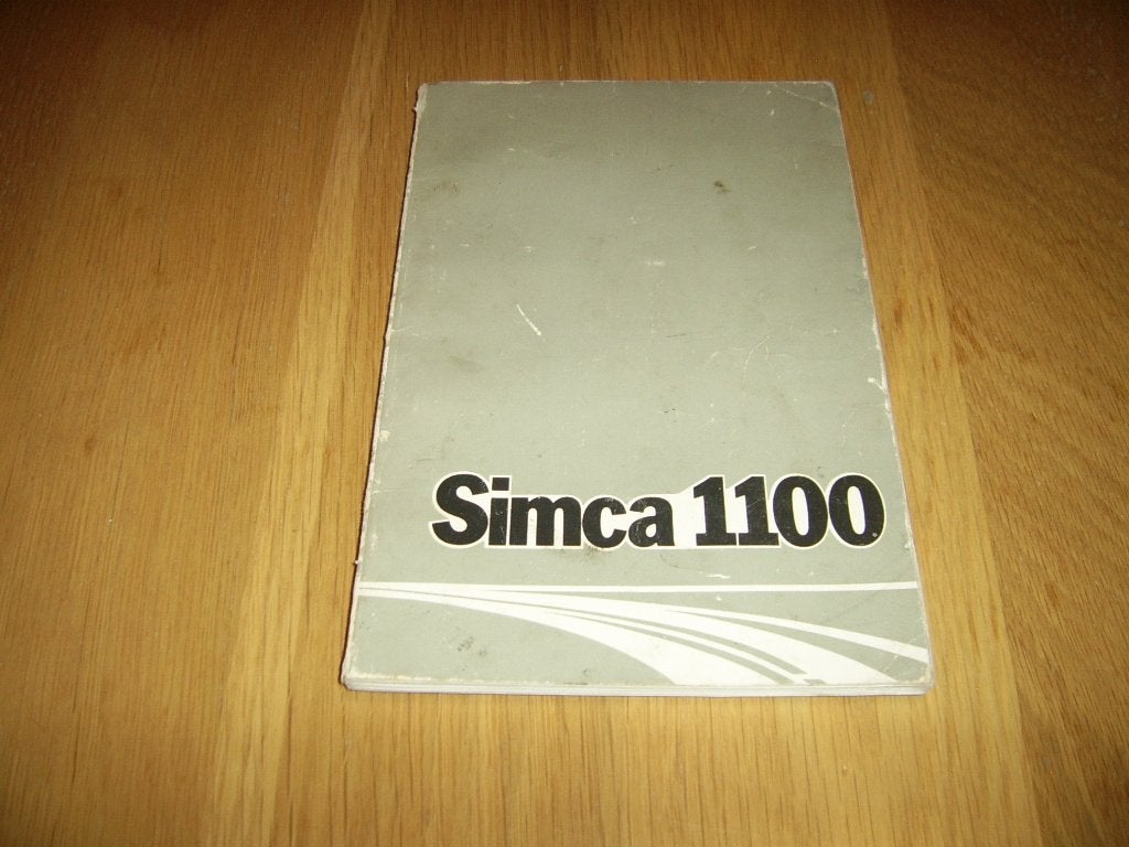 Handleiding / Instructieboekje Simca 1100  van de Jaren 60, Auto diversen, Ophalen of Verzenden