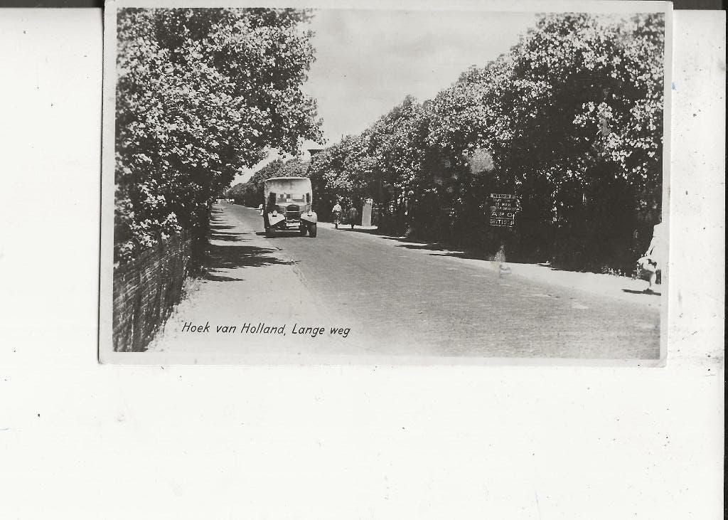Hoek van Holland Langeweg met vrachtauto 10-8-1949, Verzamelen, Ansichtkaarten | Nederland, Ophalen of Verzenden, 1940 tot 1960