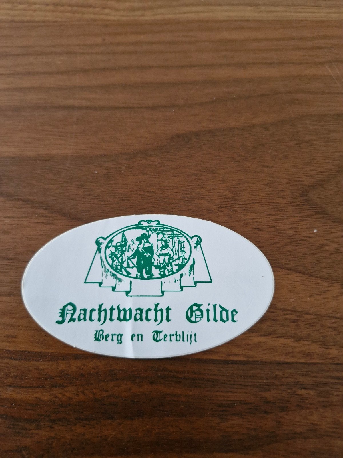 633 Sticker Nachtwacht Gilde Berg en Terblijt, Ophalen of Verzenden, Nieuw, Overige typen