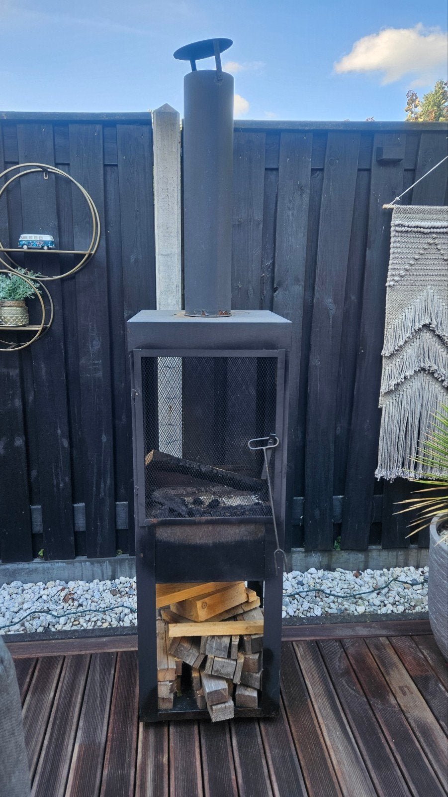 BBQ Collection Houtkachel met Schoorsteen, Ophalen, Gebruikt