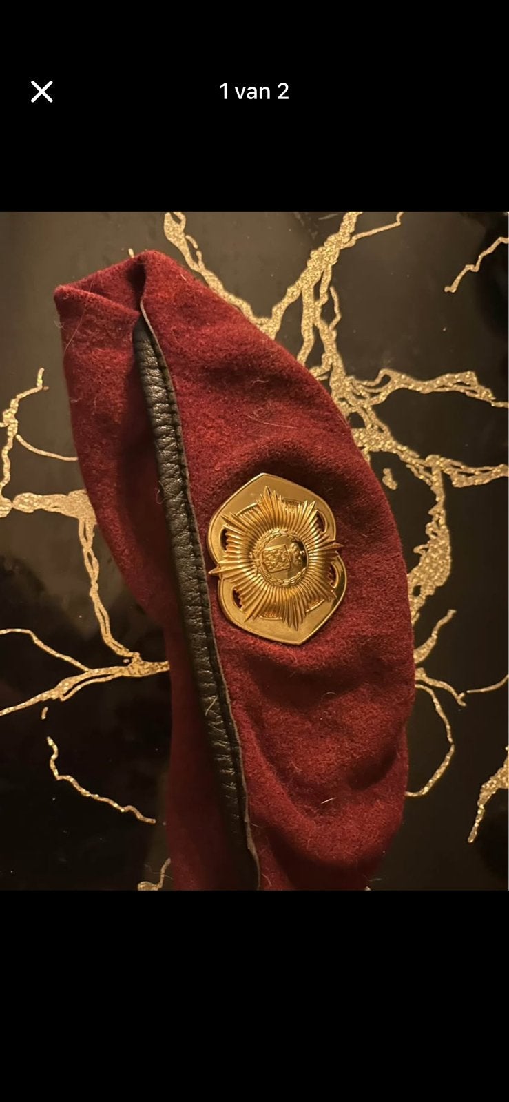 Van heutz rode baret, Verzamelen, Ophalen of Verzenden, Landmacht, Nederland, Helm of Baret