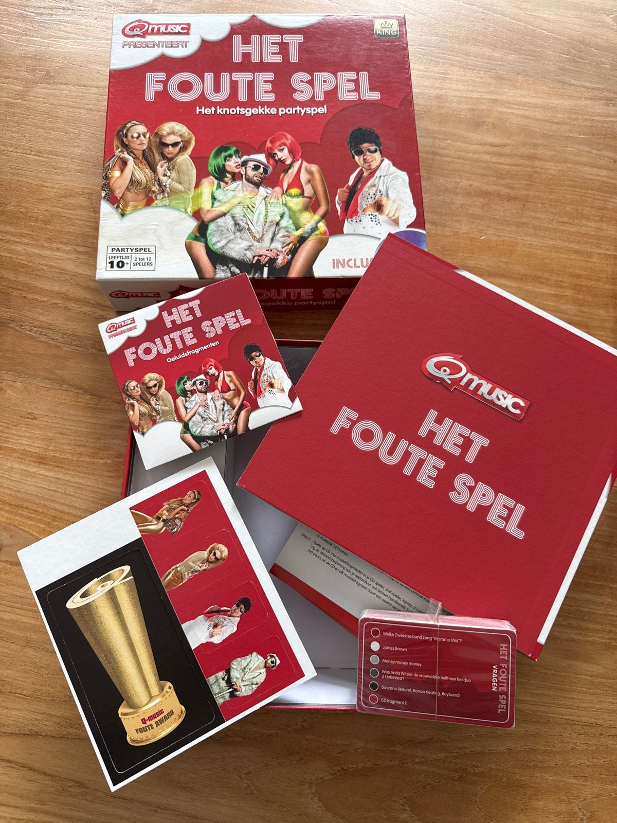 Het Foute Spel - Q-music partyspel (nooit gebruikt), Een of twee spelers, Ophalen, Nieuw