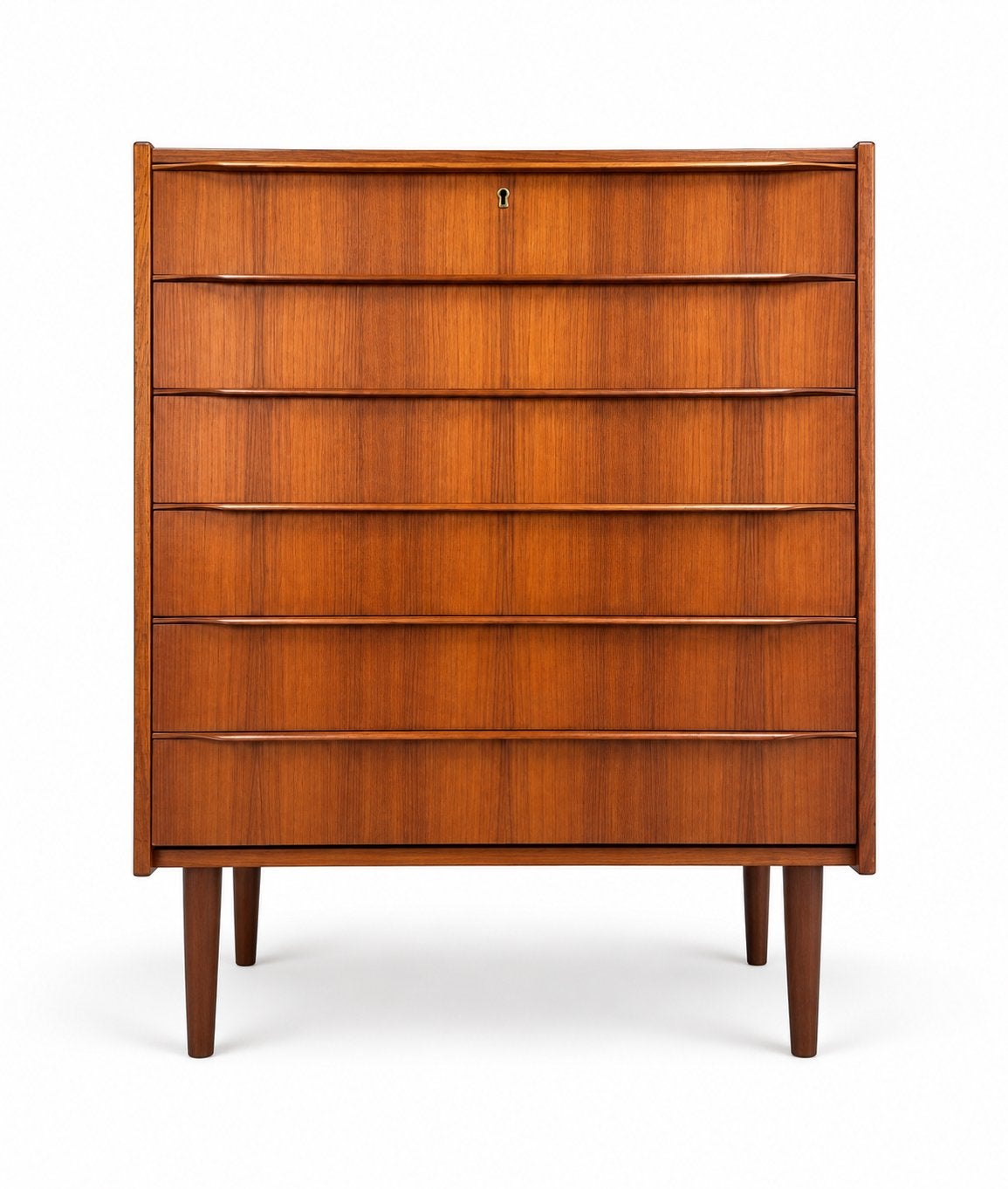 Vintage Ladekast Teak Jaren ’60 Mid-century, Huis en Inrichting, Ophalen, Space age teak, 5 laden of meer, Teakhout