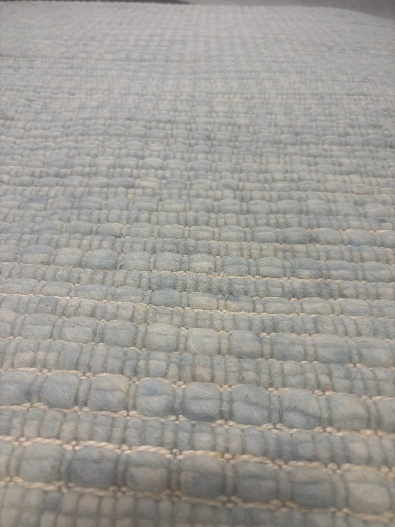 Vloerkleed Brinker Mallorca 160x230 cm Wol van €429voor €199, Blauw, Kortpolig wol geknoopt, 150 tot 200 cm, Brinker Carpets