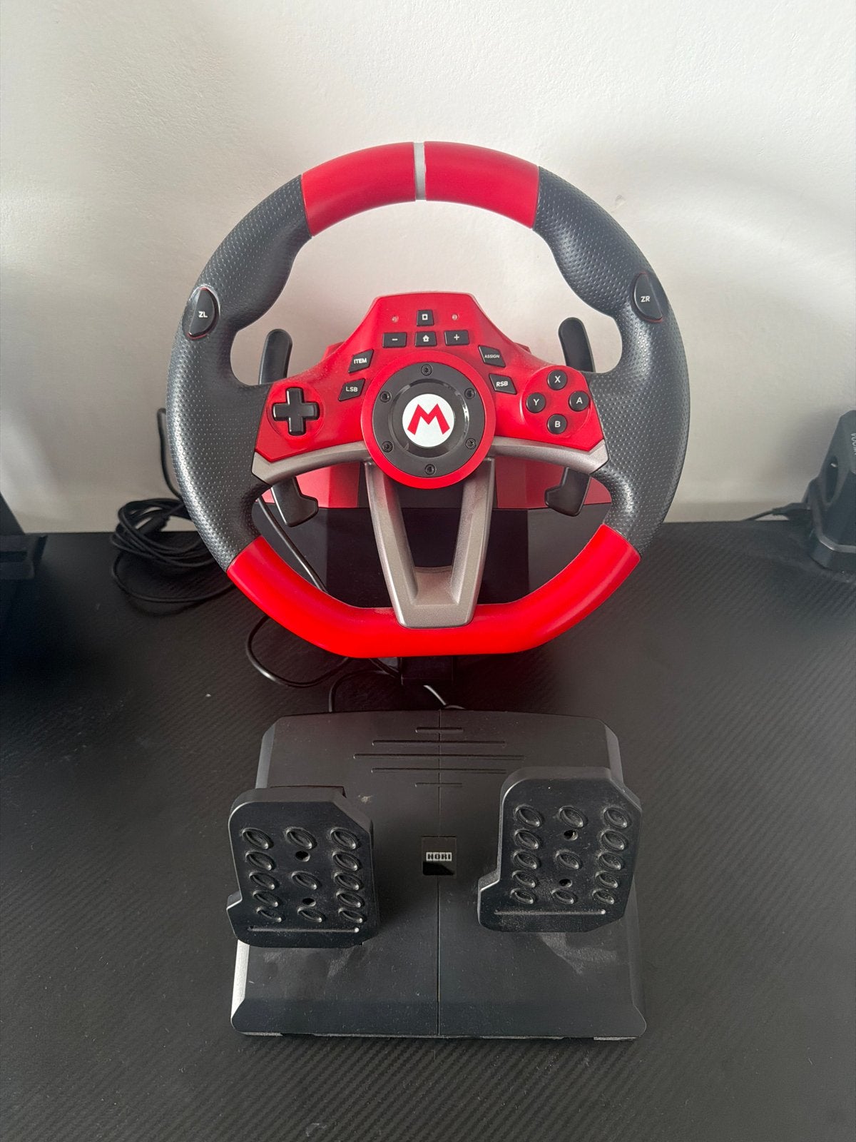 Hori Mario Kart Racing Wheel Pro Deluxe Nintendo Switch, Ophalen, Racestuur, Nintendo, Zo goed als nieuw