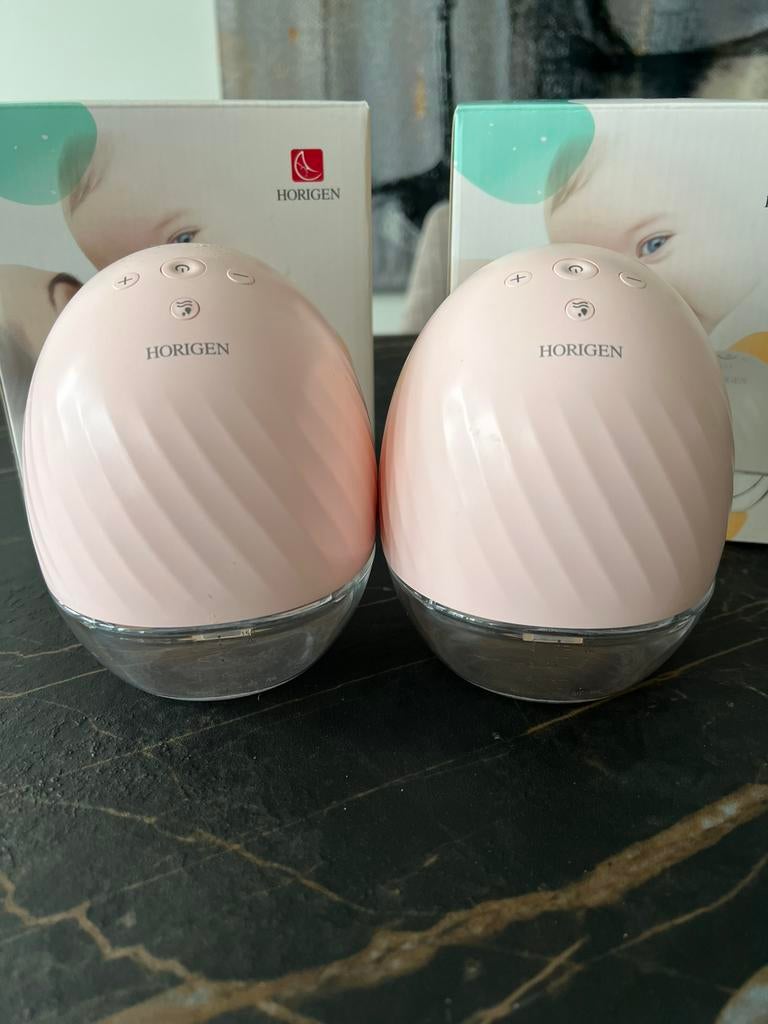 2x Horigen wearable borstkolf (roze) – handsfree, Ophalen of Verzenden, Zo goed als nieuw, Borstkolf