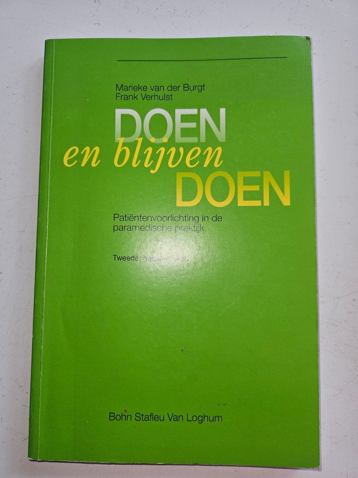 DOEN en blijven DOEN - Patiëntenvoorlichting, Gelezen, Gamma, Marieke van der Burgt, Frank Verhulst, HBO