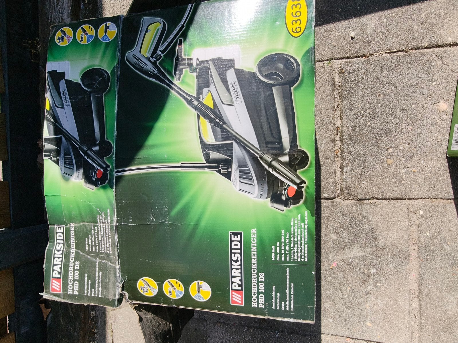 Parkside Hogedrukreiniger PBD 100 D2 met oppervlaktereiniger, Doe-het-zelf en Verbouw, Reinigingsmachines, Ophalen, Zo goed als nieuw