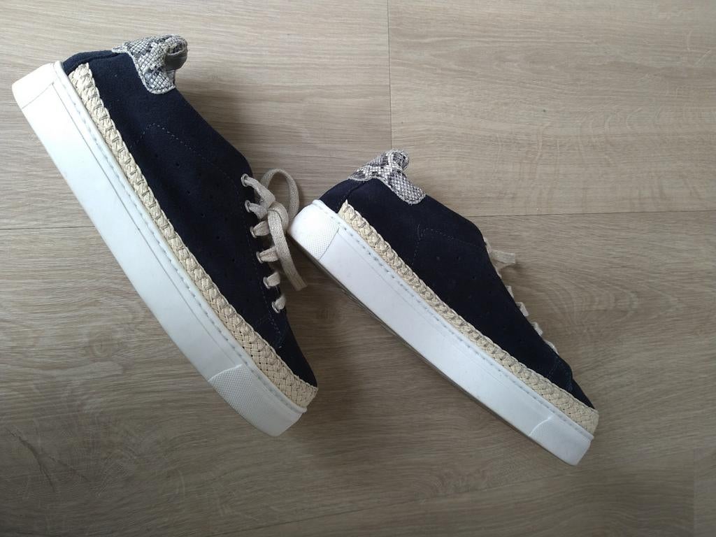 Gympen * sneakers * The Flexx * donkerblauw * 39, The Flexx, Blauw, Ophalen of Verzenden, Sneakers of Gympen