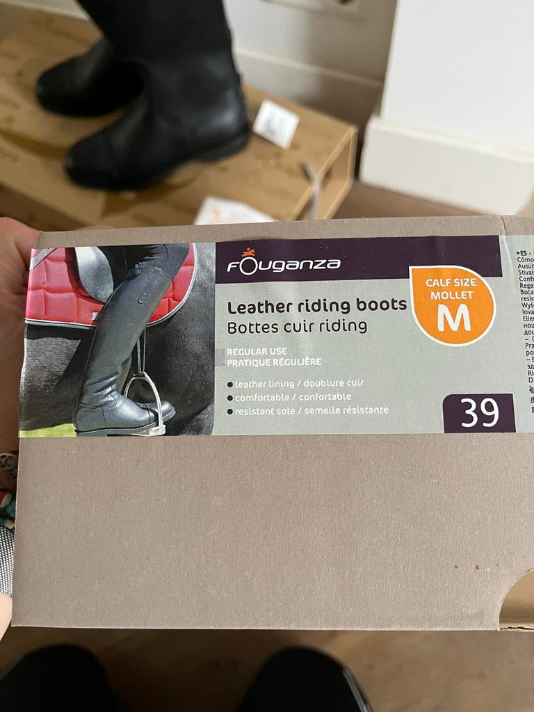 Leren rijlaarzen dames, Dieren en Toebehoren, Paarden en Pony's | Overige Paardenspullen, Ophalen, Nieuw, Dressuur