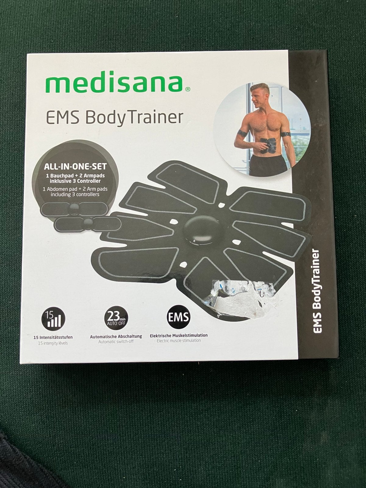 Medisana EMS BodyTrainer - Spierstimulator, Sport en Fitness, Ophalen of Verzenden, Zo goed als nieuw, Armen, Overige typen