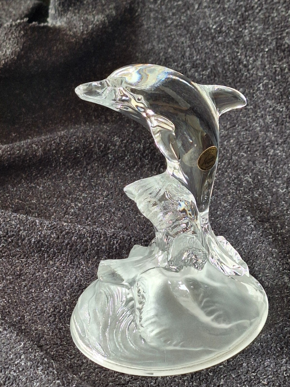 Vintage Cristal d'Arques kristallen dolfijn, Ophalen of Verzenden