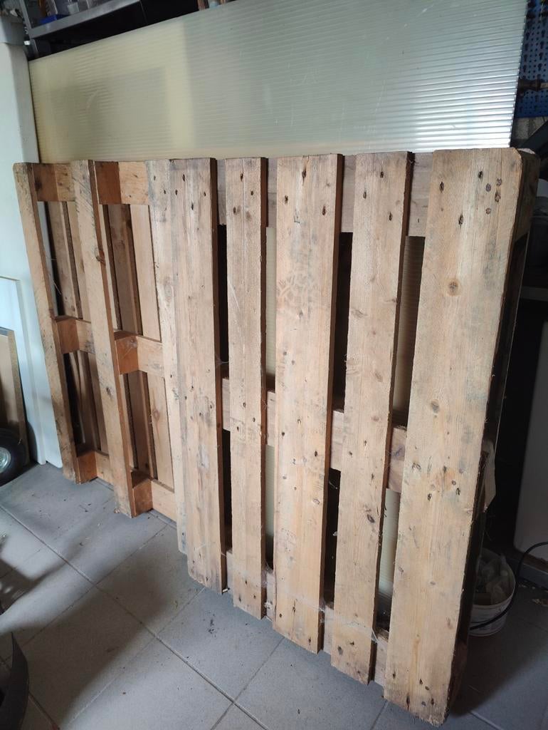 Houten pallets met gratis hout voor kachel, Doe-het-zelf en Verbouw, Hout en Planken, Ophalen, Gebruikt, 50 mm of meer, Pallet