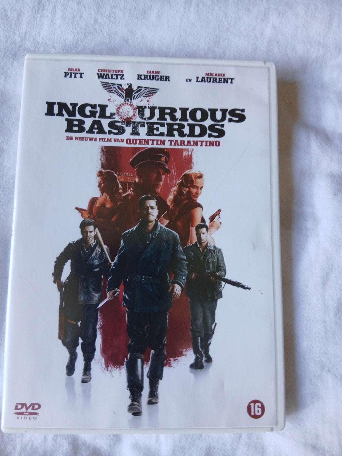 Inglourious Basterds DVD - Quentin Tarantino, Vanaf 16 jaar, Ophalen of Verzenden, Gebruikt, Actiethriller