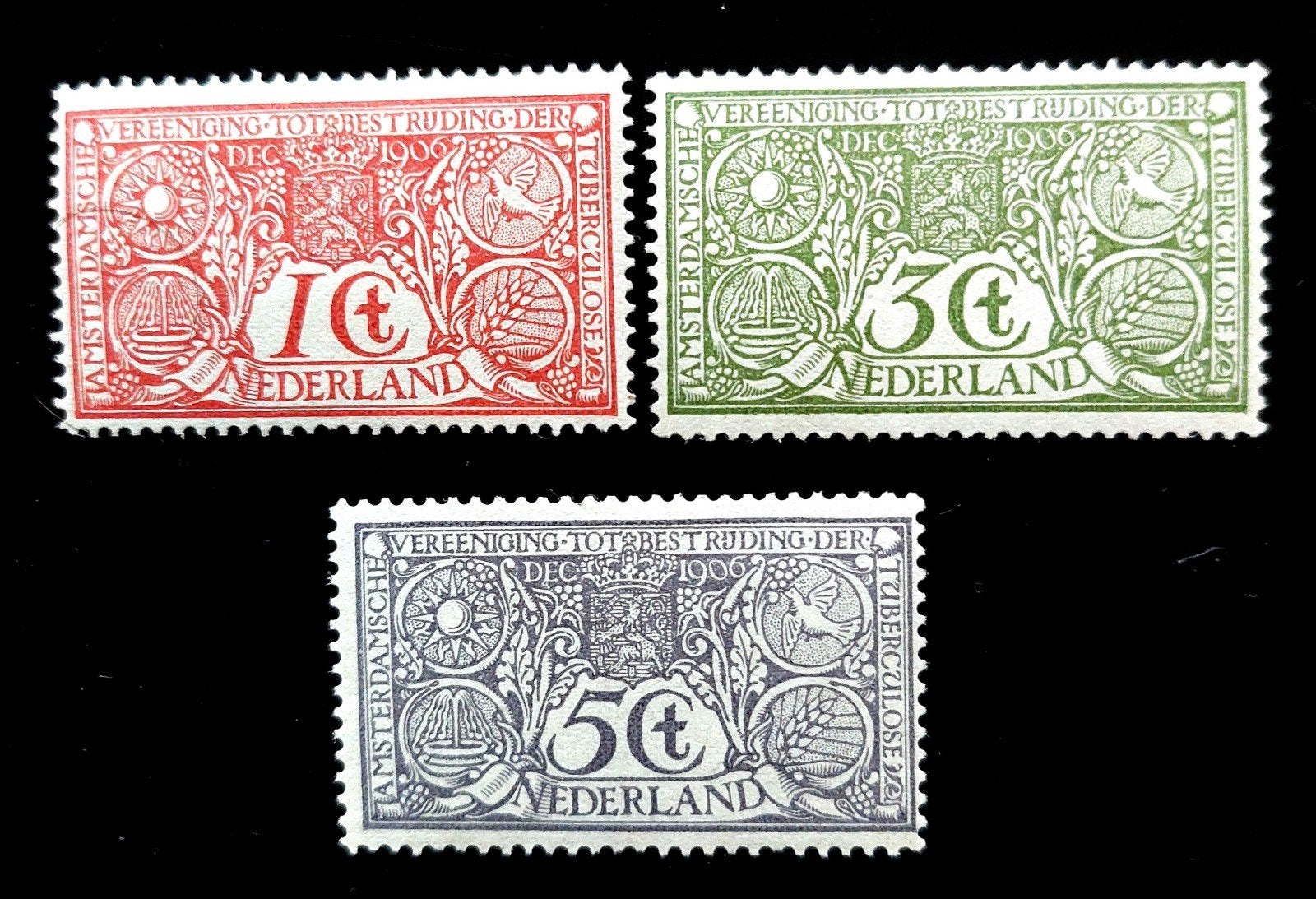 Postzegels Tubberculose zegels 1906 postfris., Ophalen of Verzenden, T/m 1940, Postfris
