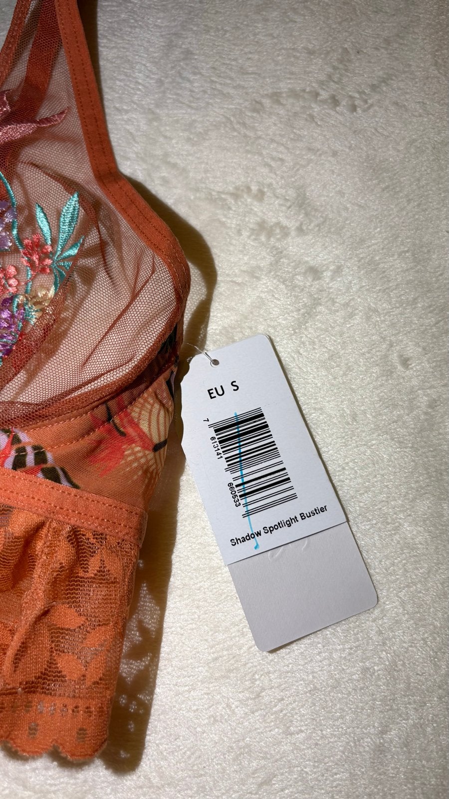 Triumph Shadow Spotlight Bustier Bralette S, Kleding | Dames, Ondergoed en Lingerie, Verzenden, Oranje, BH