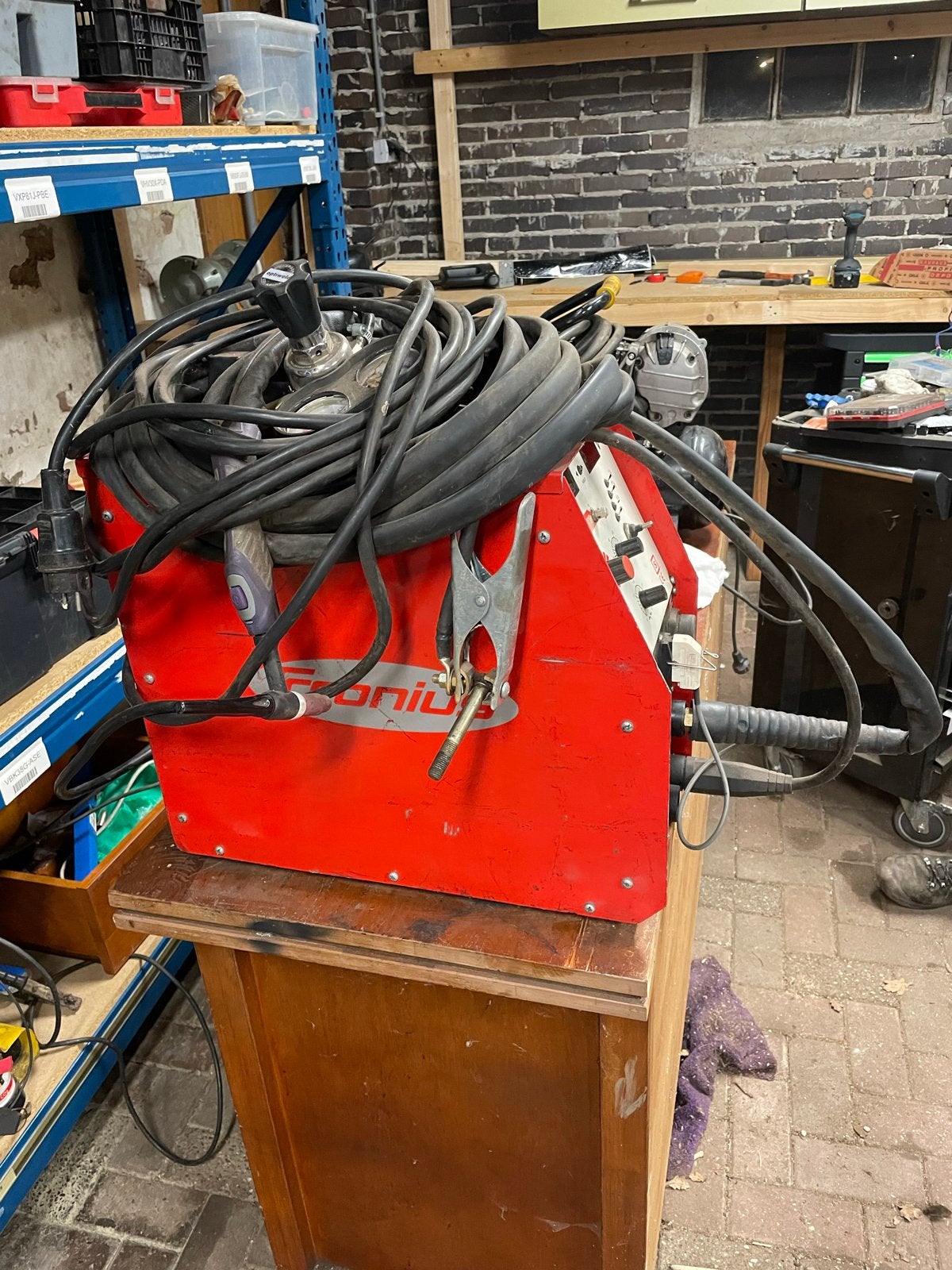 Fronius TransTig 2000 230V met nieuwe toorts, Doe-het-zelf en Verbouw, Ophalen of Verzenden, Gebruikt, 150 tot 250 ampère, Tig