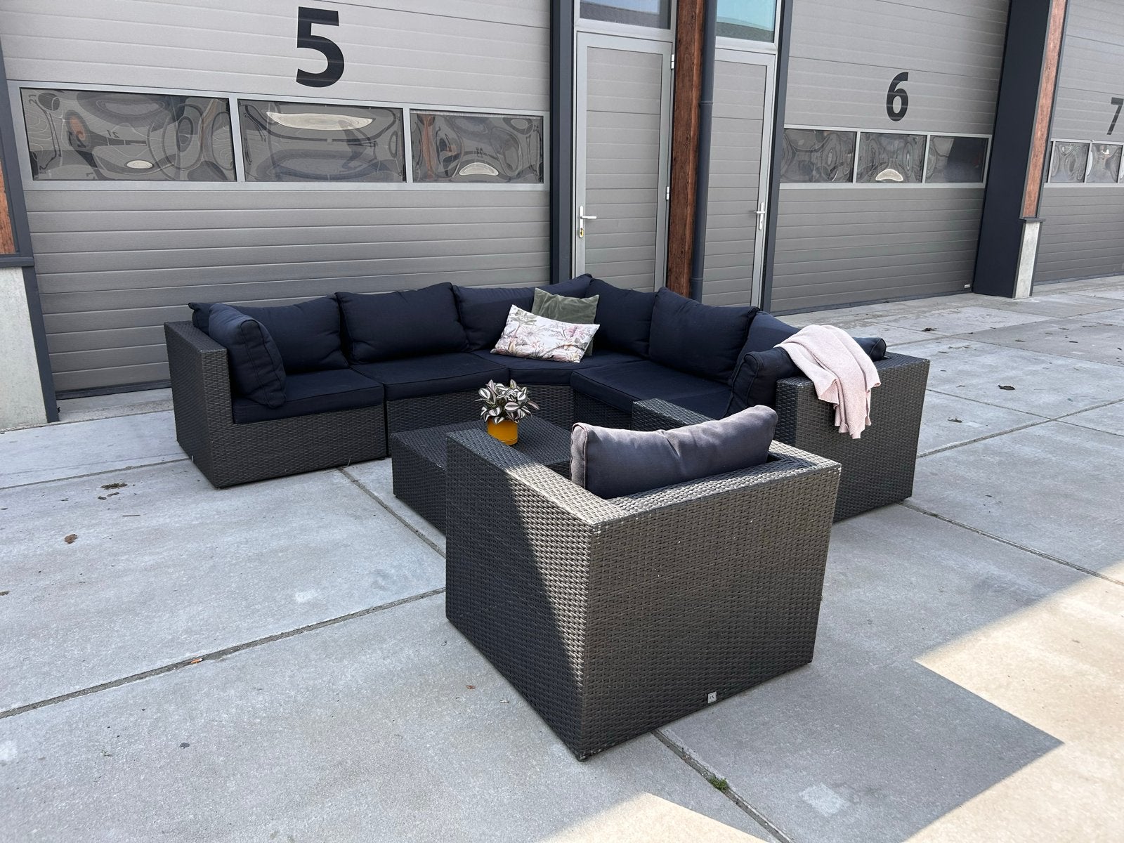 P&R DESIGN Hoekloungeset - Perfecte staat!, Tuin en Terras, Tuinsets en Loungesets, Ophalen, 5 zitplaatsen, Bank, .