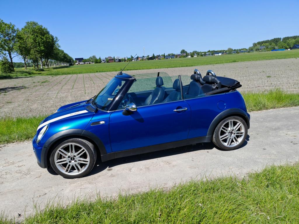 Mini 1.6 16V Cooper Cabrio 2006 Blauw, Auto's, Mini, Particulier, Cabrio, Benzine, E, Cabriolet, Handgeschakeld, Origineel Nederlands