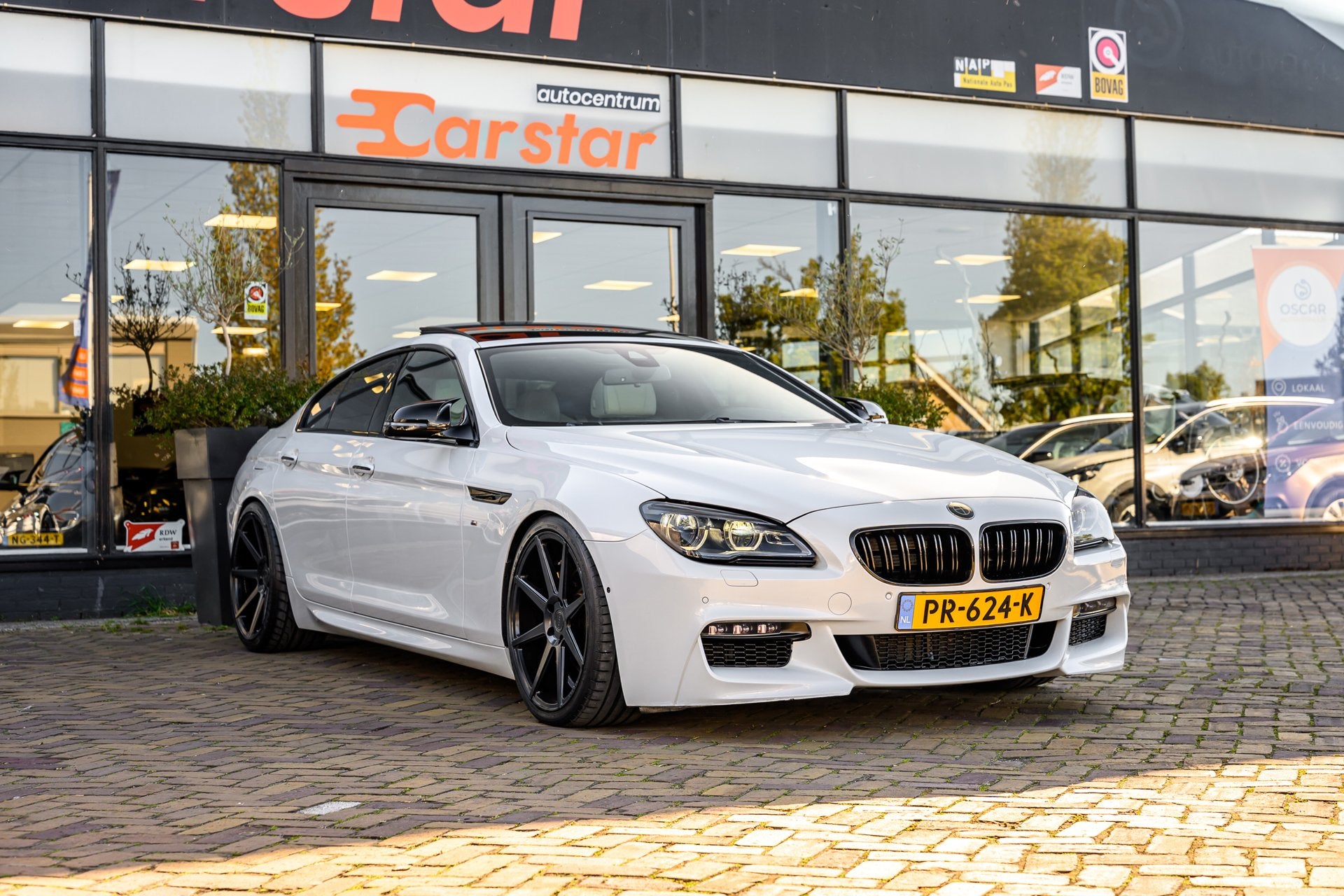 BMW 6-serie Gran Coupé 640i High Executive|Dak|Cruise|Leder, Auto's, BMW, Achterwielaandrijving, 320 pk, Wit, Bedrijf