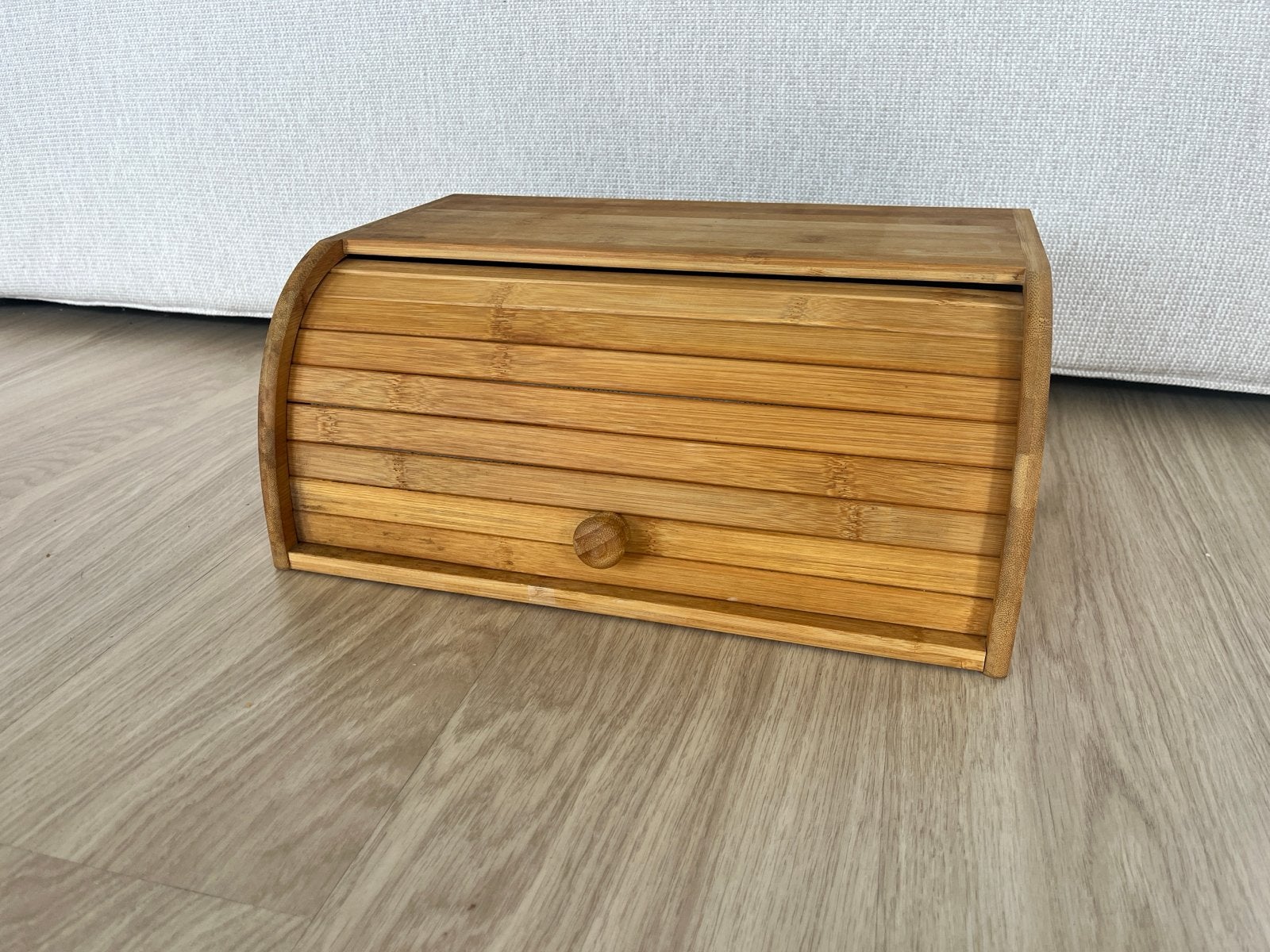 houten broodtrommel in goede staat, Huis en Inrichting, Hout, Ophalen of Verzenden, Zo goed als nieuw, Broodtrommel