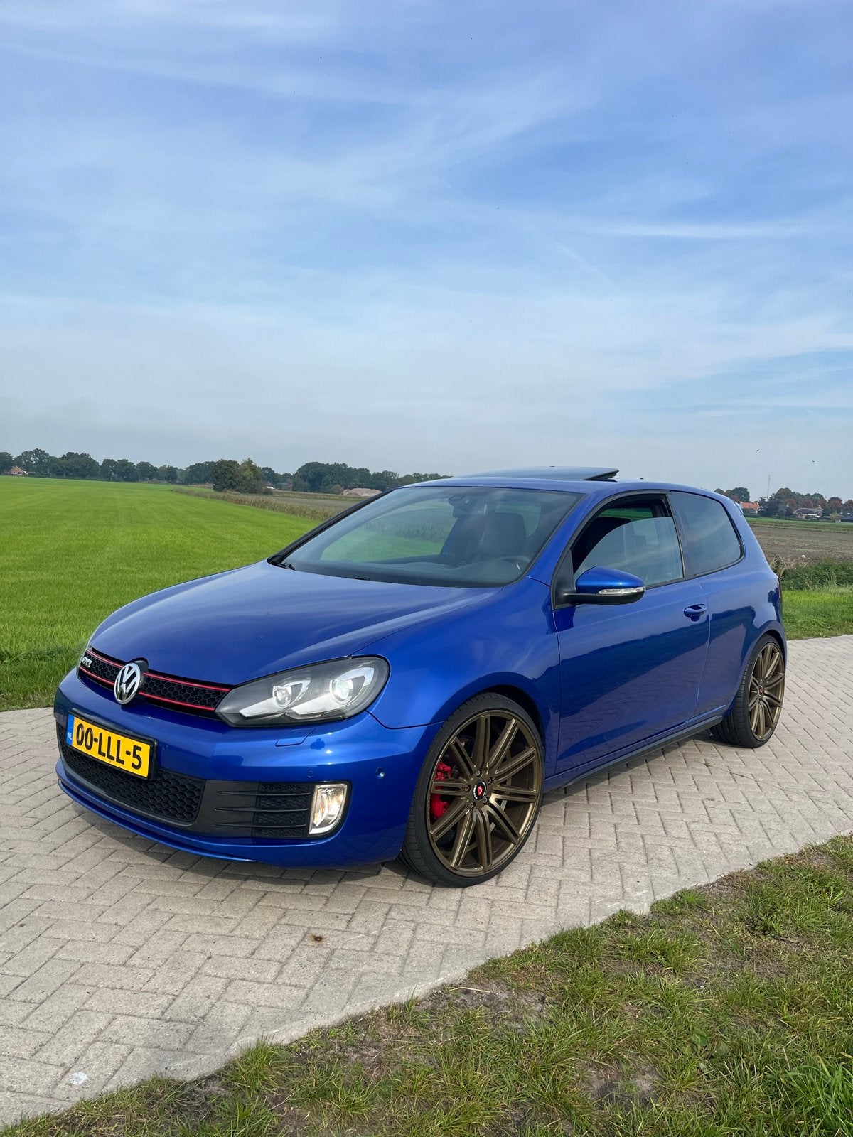 Volkswagen Golf 6 GTI. Full option.Org NL. afn trekhaak, 4 cilinders, Blauw, 1314 kg, 211 pk