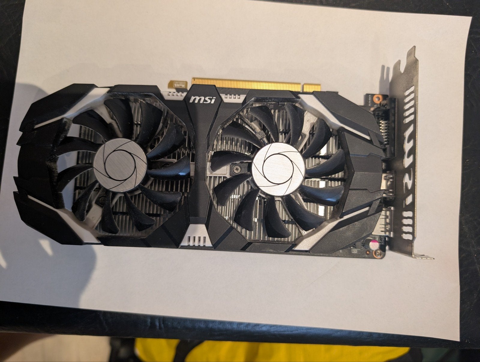 MSI GeForce GTX 1050 2GT OC Videokaart, Computers en Software, Videokaarten, PCI-Express 3, Gebruikt, HDMI, Ophalen of Verzenden