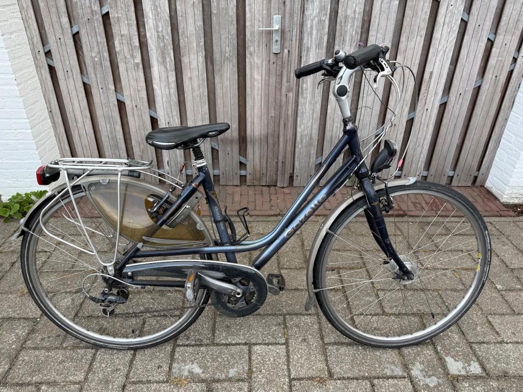 Gazelle dames fiets, Ophalen, Gebruikt, Velgrem, 47 tot 50 cm