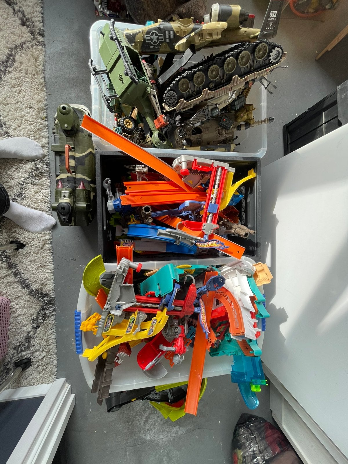 Speelgoed alles 50,- hotweels en leger, Ophalen, Zo goed als nieuw, Handmatig, Overige merken
