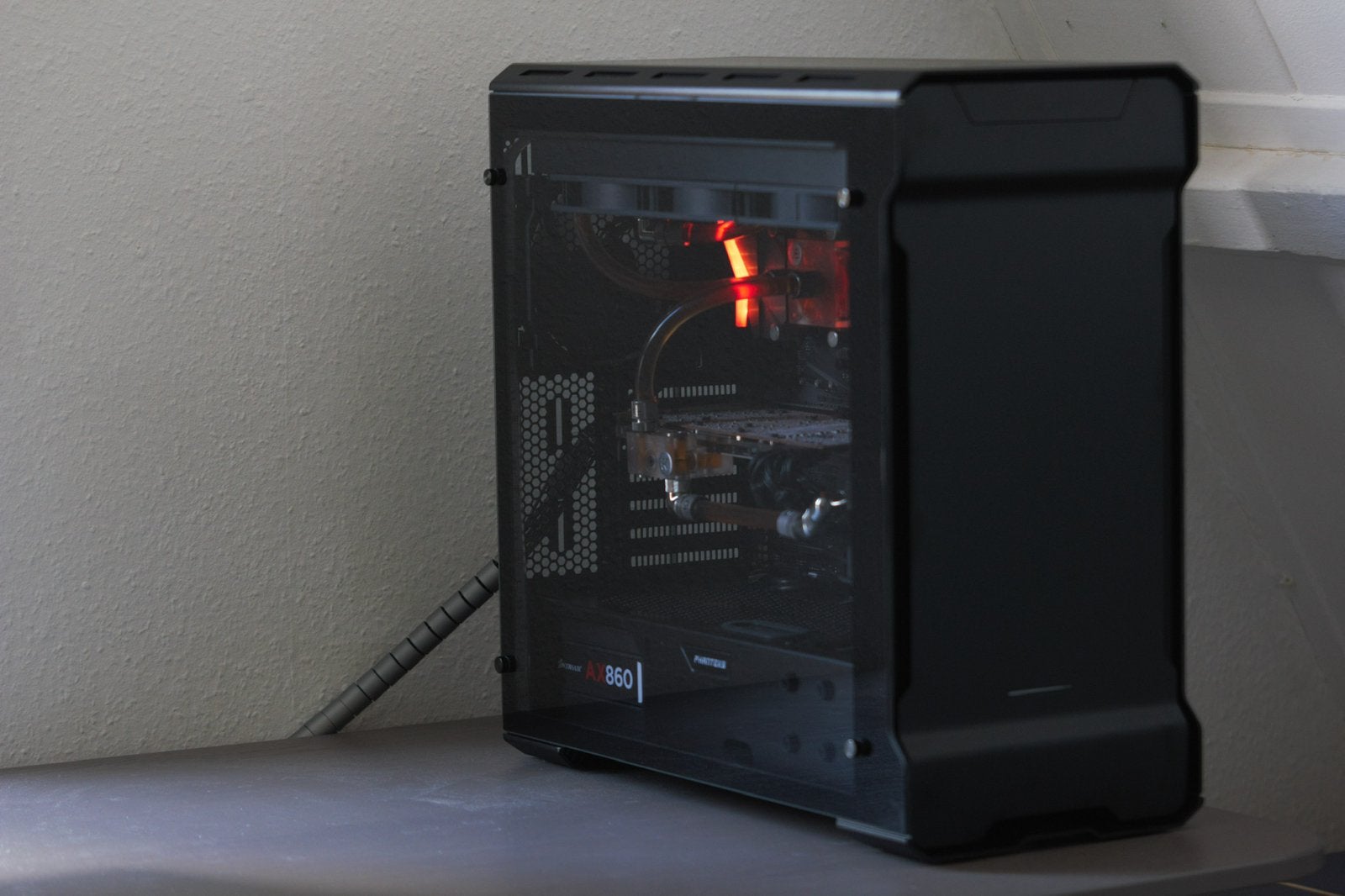 Custom Watercooled PC 7700k/R9 290/16GB, Computers en Software, Ophalen, Gebruikt, Met videokaart, 4 Ghz of meer