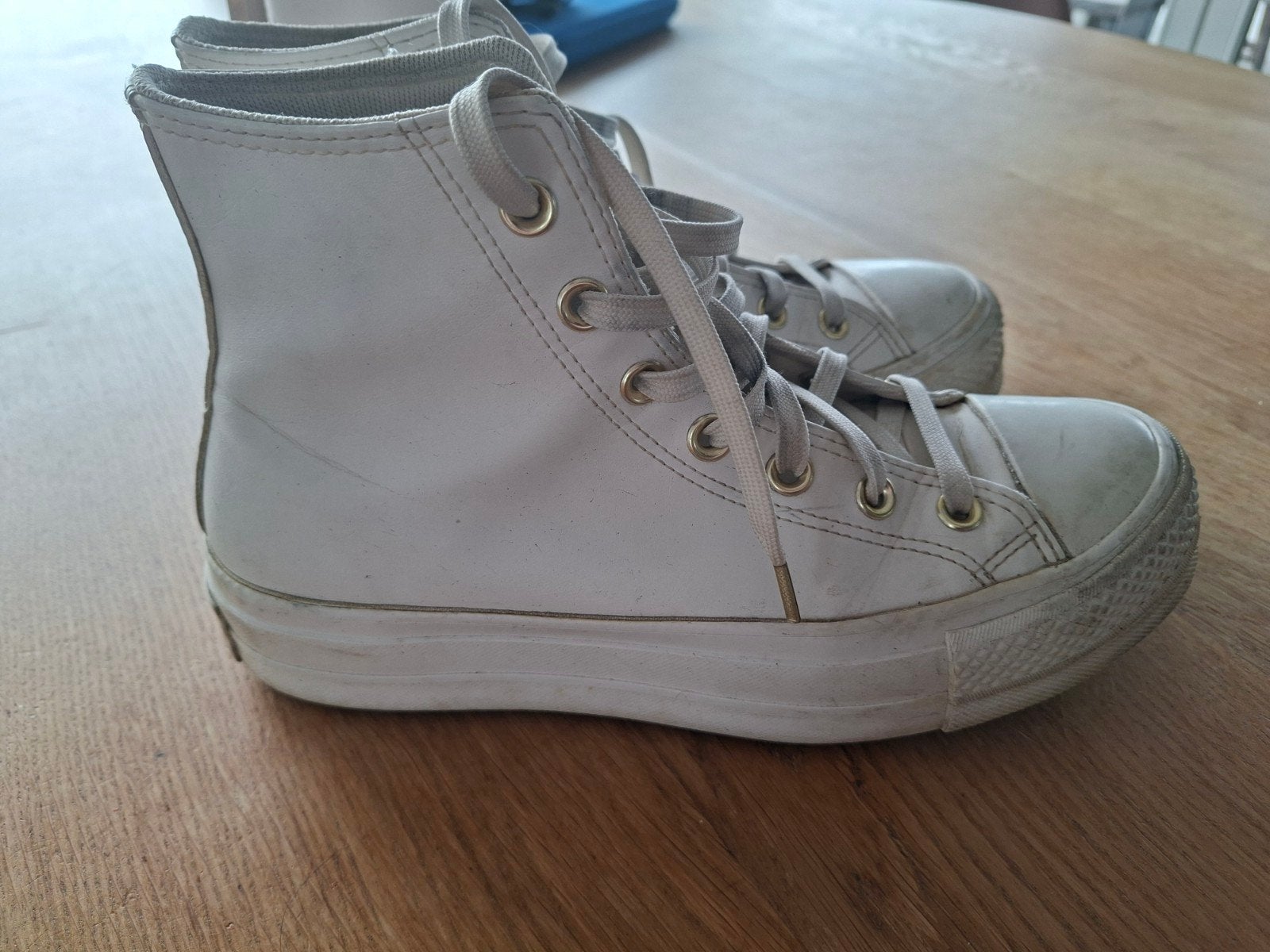 Witte Converse All Star hoge sneakers, maat 38, Wit, Converse, Ophalen of Verzenden, Sneakers of Gympen