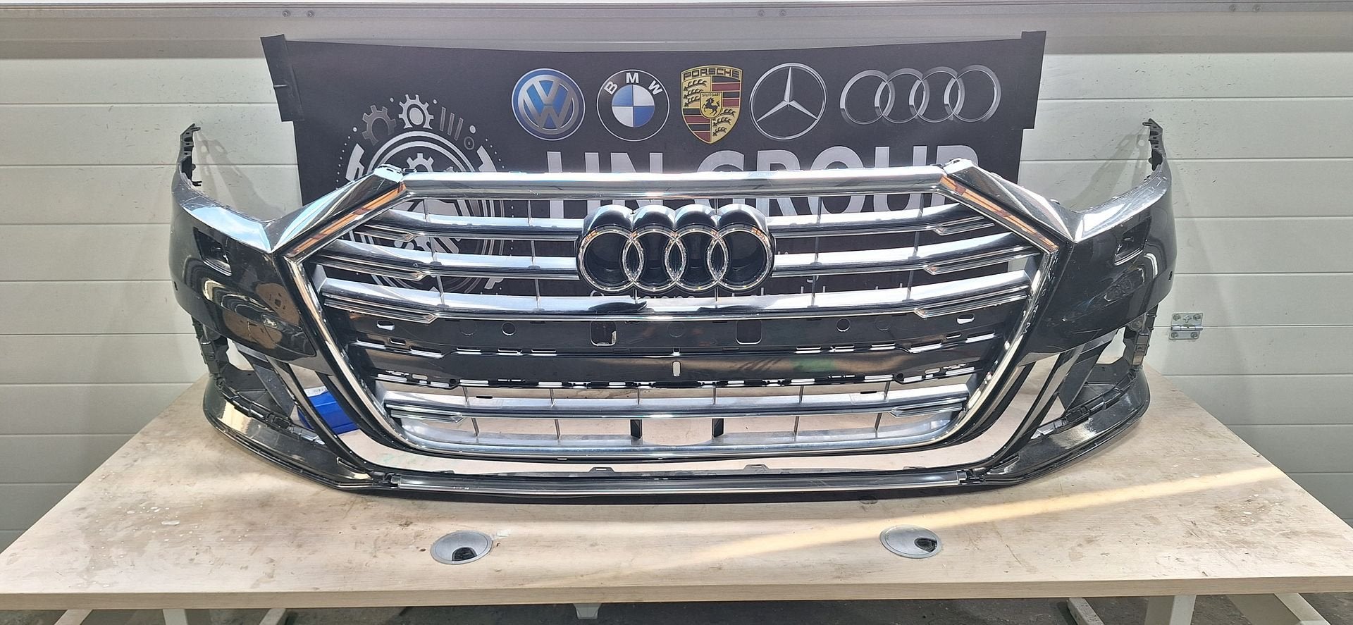 Audi A8 (D5/4N) voorbumper, Gebruikt, -, Voor, -