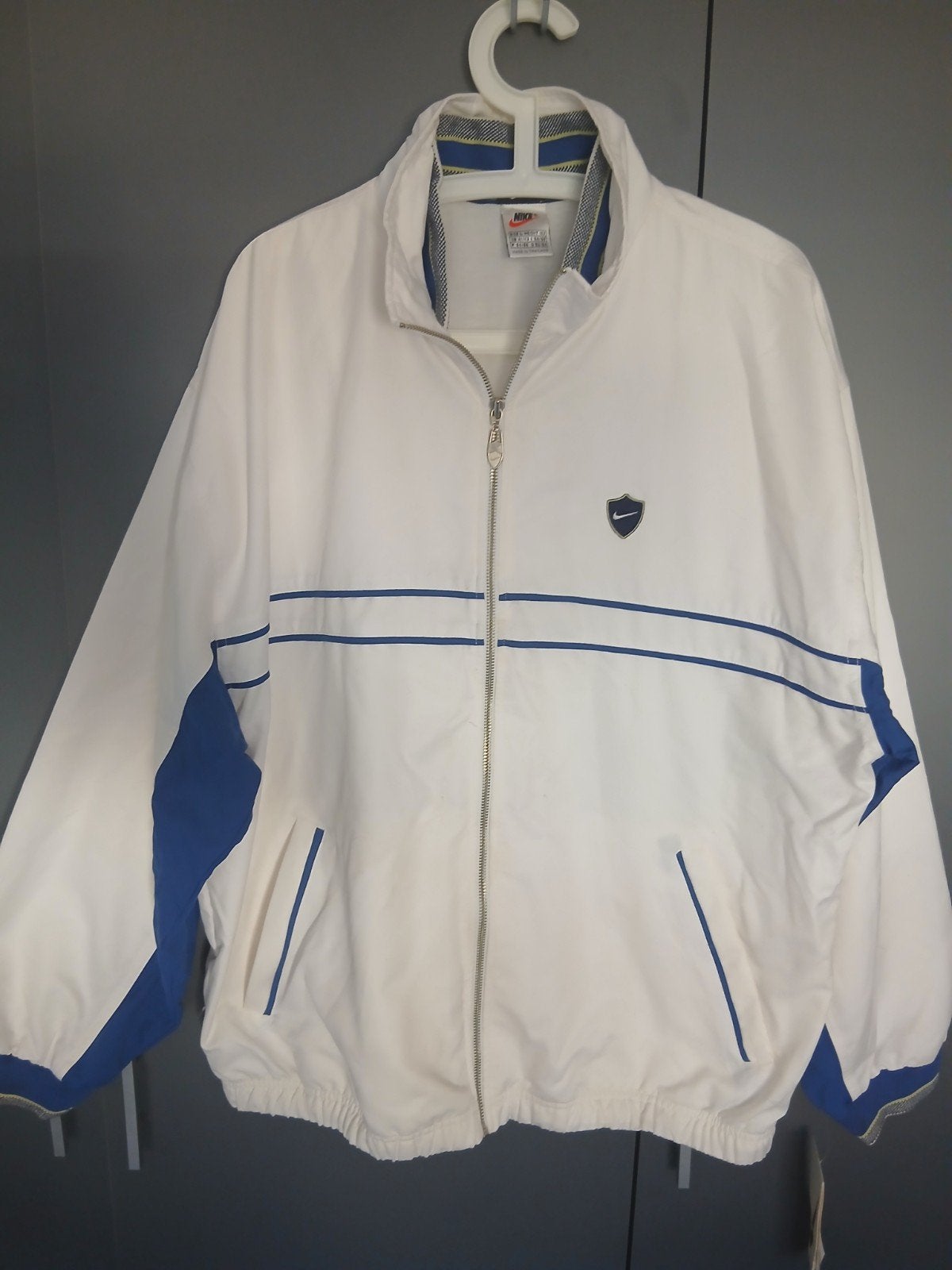 vintage Nike trainings jack, Maat 52/54 (L), Wit, Nike, Nieuw