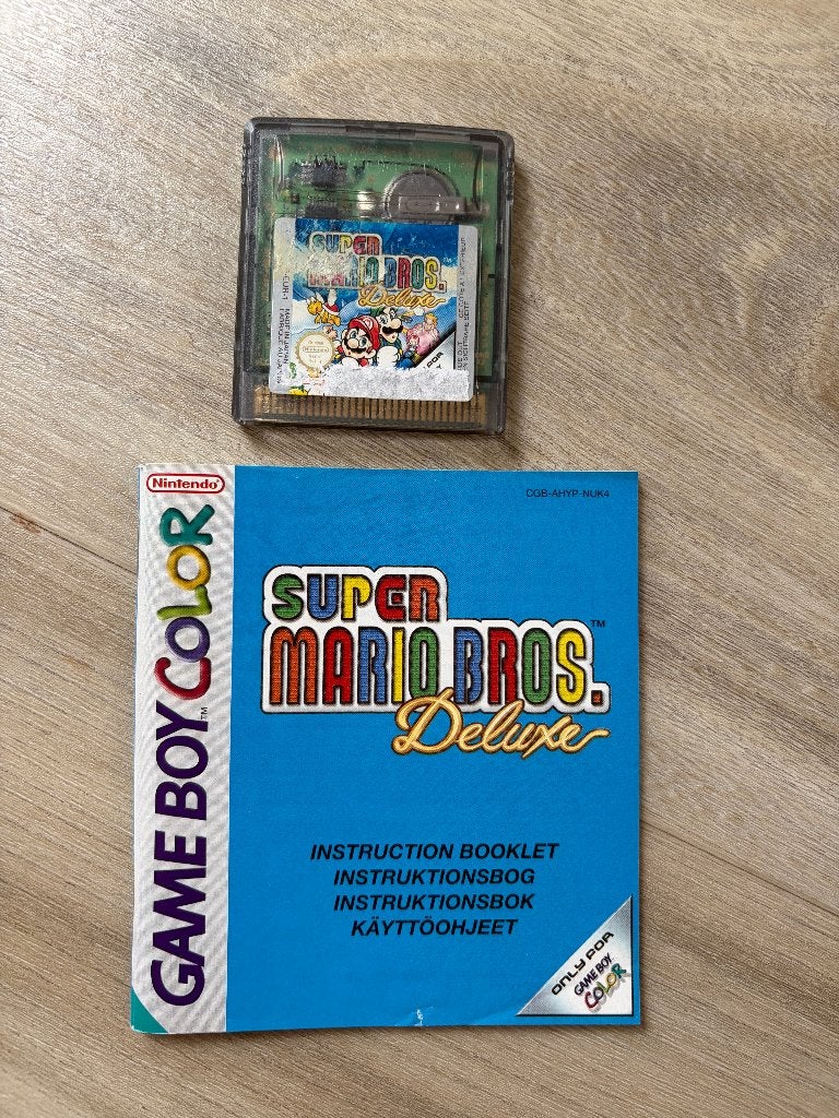 Super Mario Bros Deluxe - Gameboy Color, Avontuur en Actie, 1 speler, Ophalen of Verzenden, Zo goed als nieuw