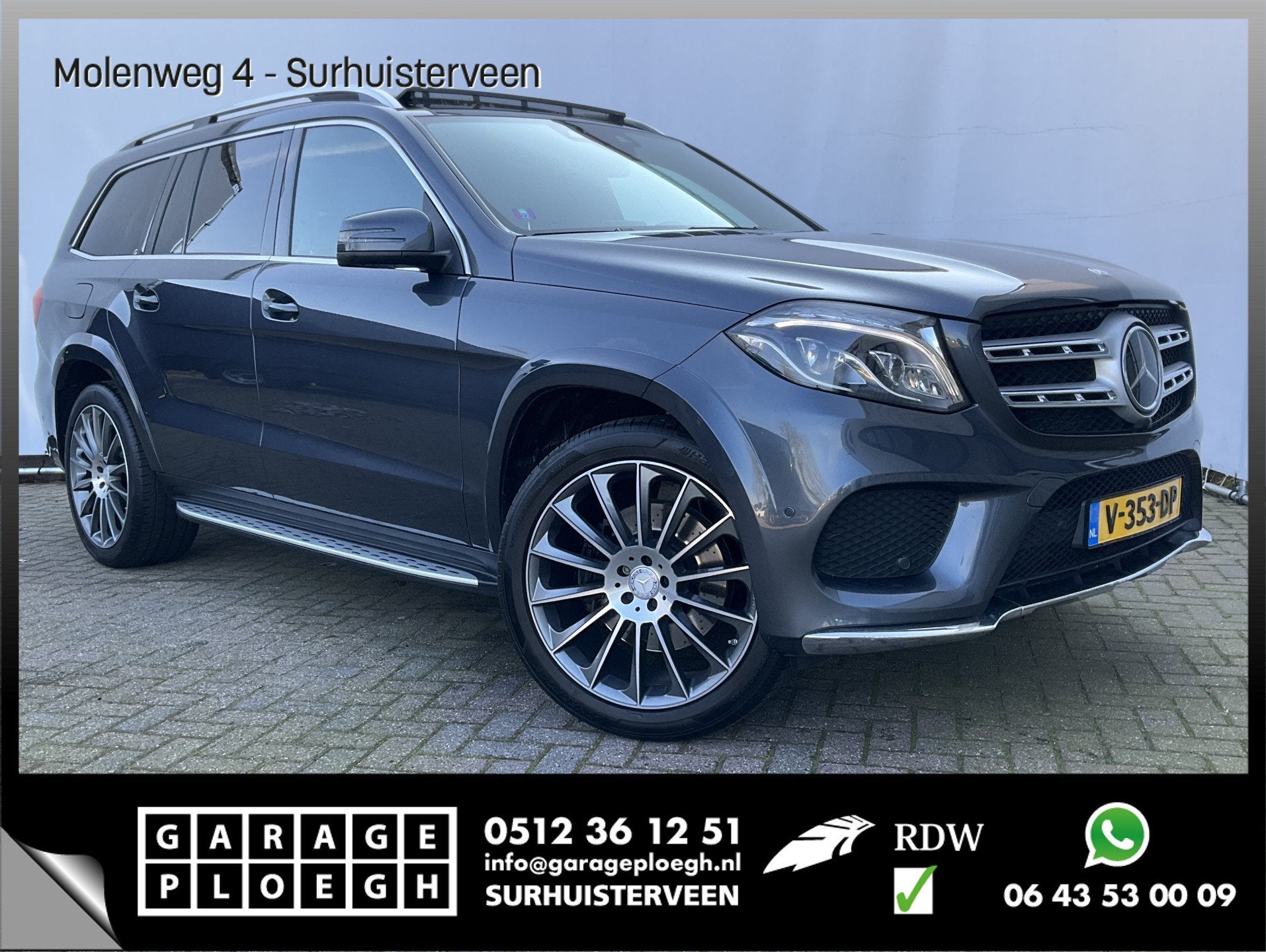 Mercedes-Benz GLS 350 D 4MATIC AMG Grijs kenteken Marge Vol, Gebruikt, Euro 6, 258 pk, 7 stoelen