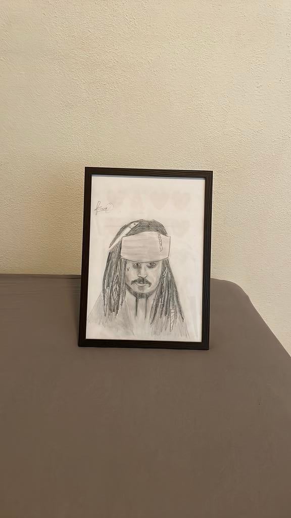 Portret Jack Sparrow, Ophalen of Verzenden