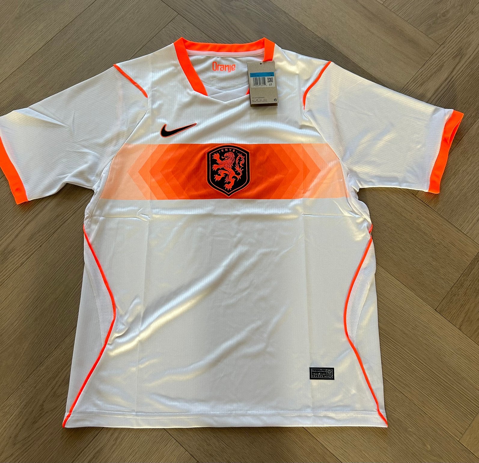 Nederlands elftal wit voetbalshirt wk 2026 maat M, Ophalen of Verzenden, Zo goed als nieuw, Shirt