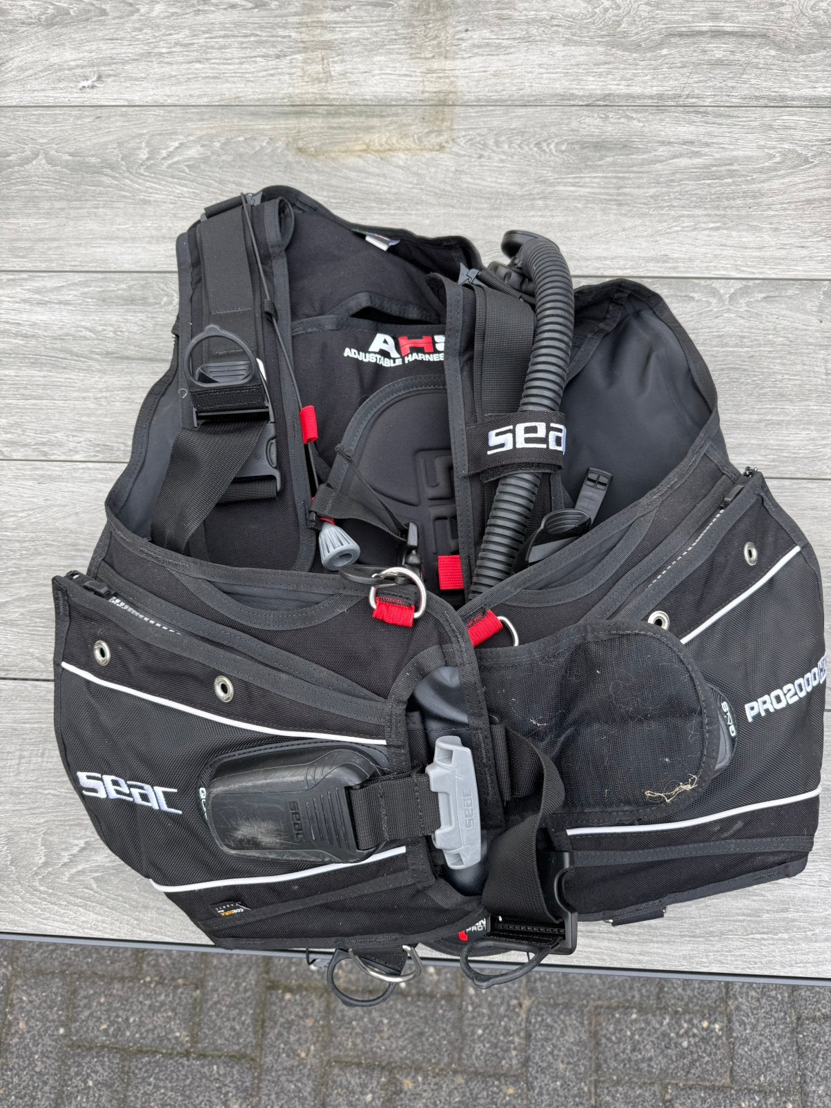 SEAC trimvest + Scubapro ademautomaatset, Ophalen, Zo goed als nieuw, Trimvest of Wing
