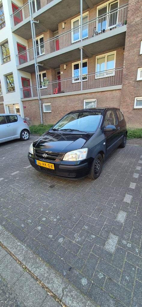 Hyundai Getz 1.1 3DRS uit 2005, Voorwielaandrijving, 31 €/maand, 4 cilinders, Zwart