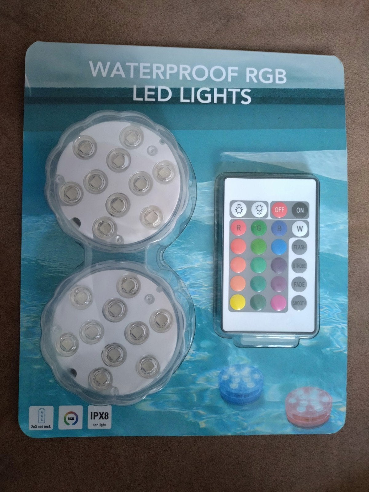 Waterdichte RGB LED lampjes met afstandsbediening, Tuin en Terras, Kunststof, Minder dan 50 watt, Overige typen, Ophalen of Verzenden