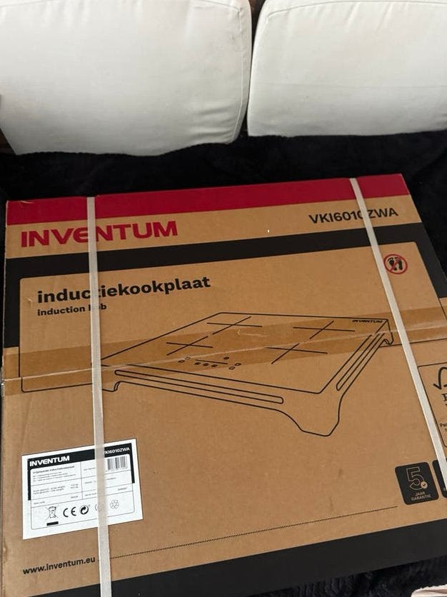 Inventum VKI6010ZIL Vrijstaande Inductiekookplaat, Nieuw, Inductie, Vrijstaand, 4 kookzones