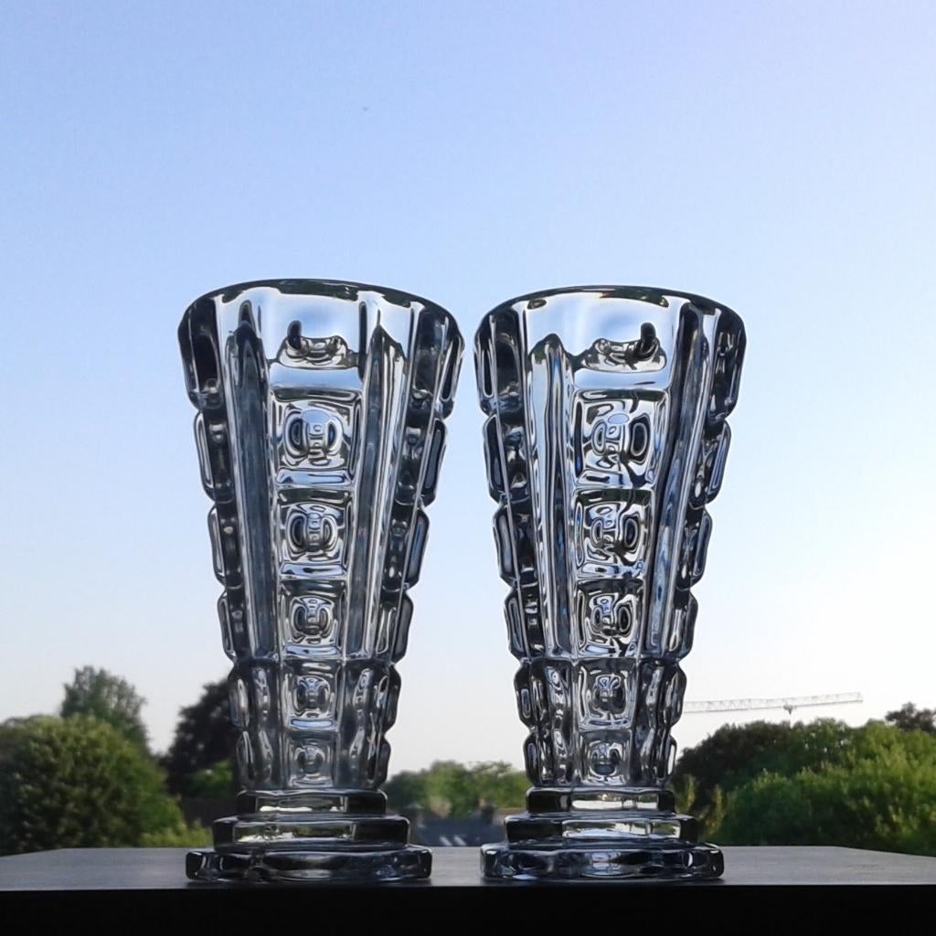 Stel Vazen Sklo Union Persglas Vintage, Antiek en Kunst, Ophalen of Verzenden