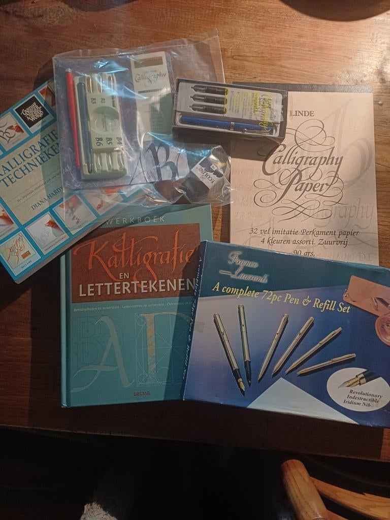 Kalligrafie pakket, Hobby en Vrije tijd, Kaarten | Zelf maken, Ophalen of Verzenden, Overige thema's, Overige typen
