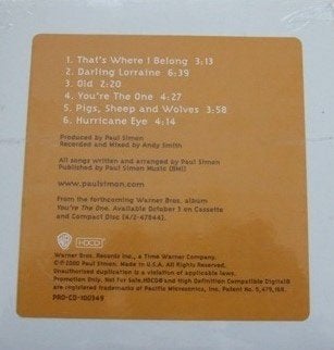 Paul Simon - You're The One sampler, Eerste persing, Ophalen of Verzenden, Nieuw in verpakking, Singer-songwriter