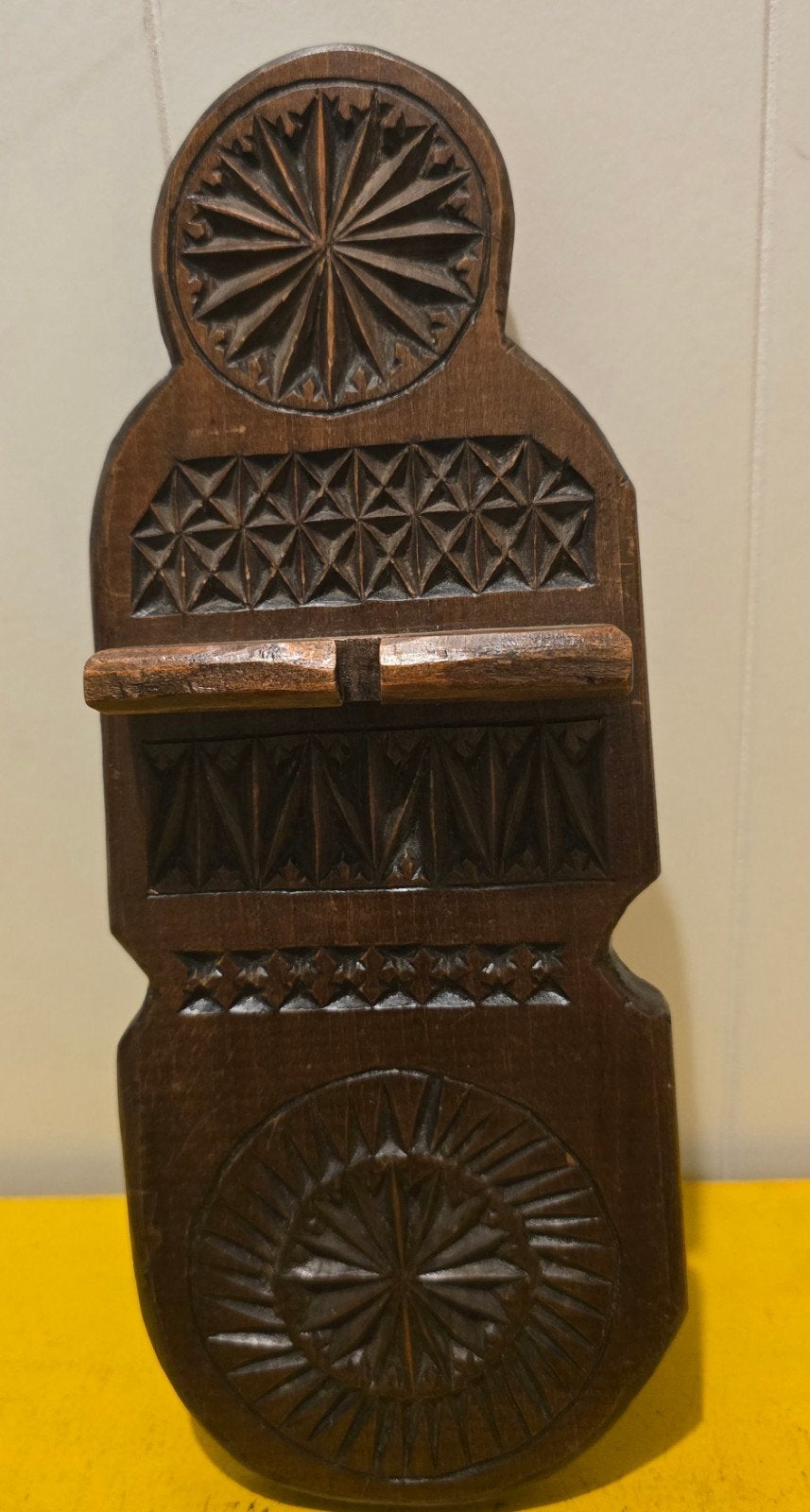 Vintage houten lepelhanger, Ophalen of Verzenden, Overige materialen