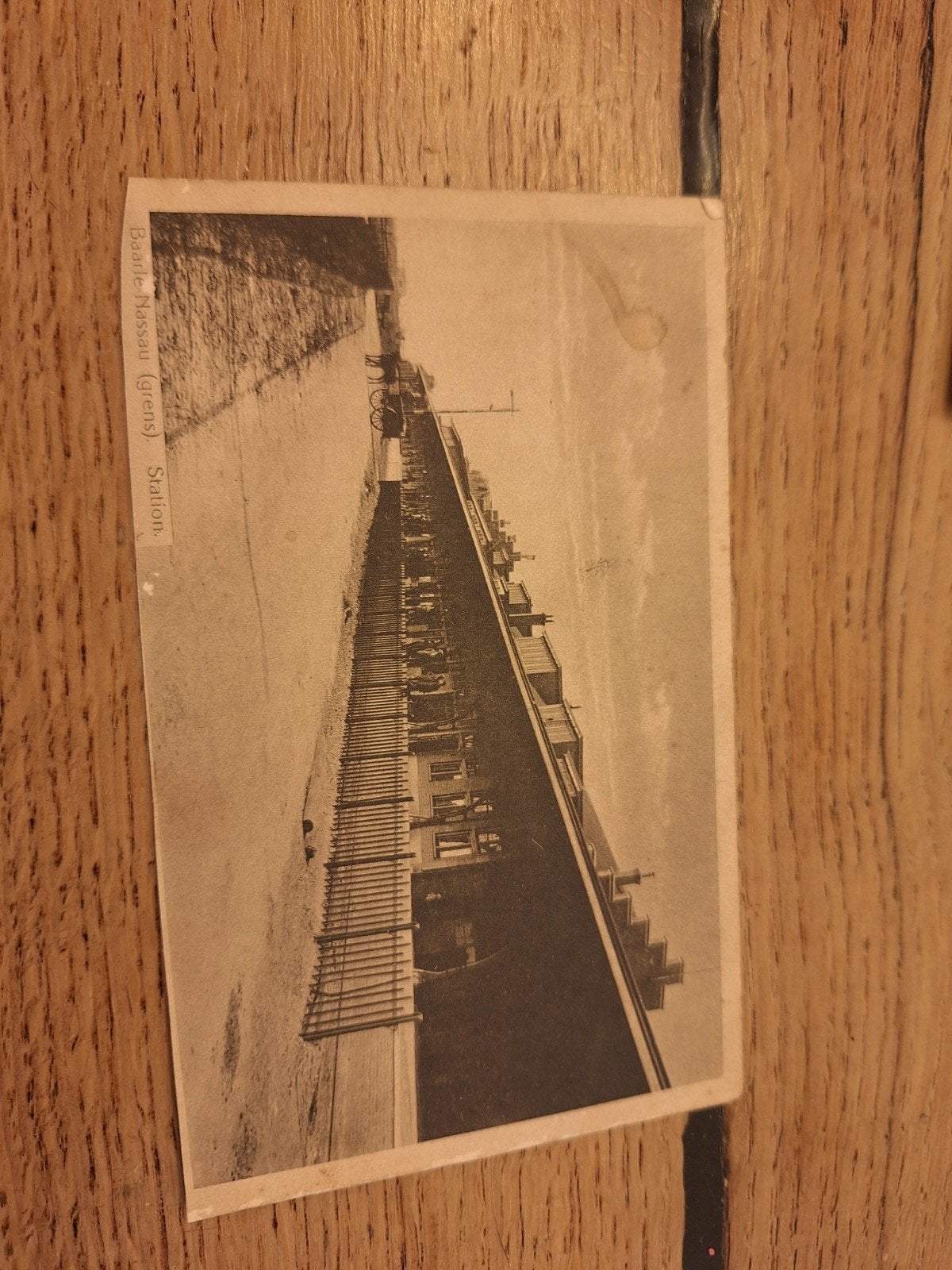 Oude ansichtkaart Baarle-Nassau (grens) Station, Ophalen of Verzenden, Voor 1920, Gelopen, Limburg