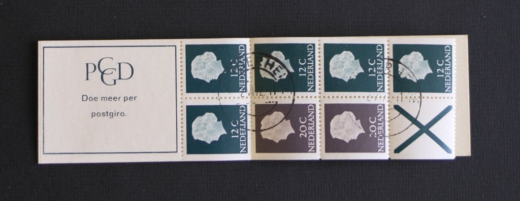 NVPH PB 7bF Postzegelboekje gestempeld, Verzenden, Na 1940, Gestempeld